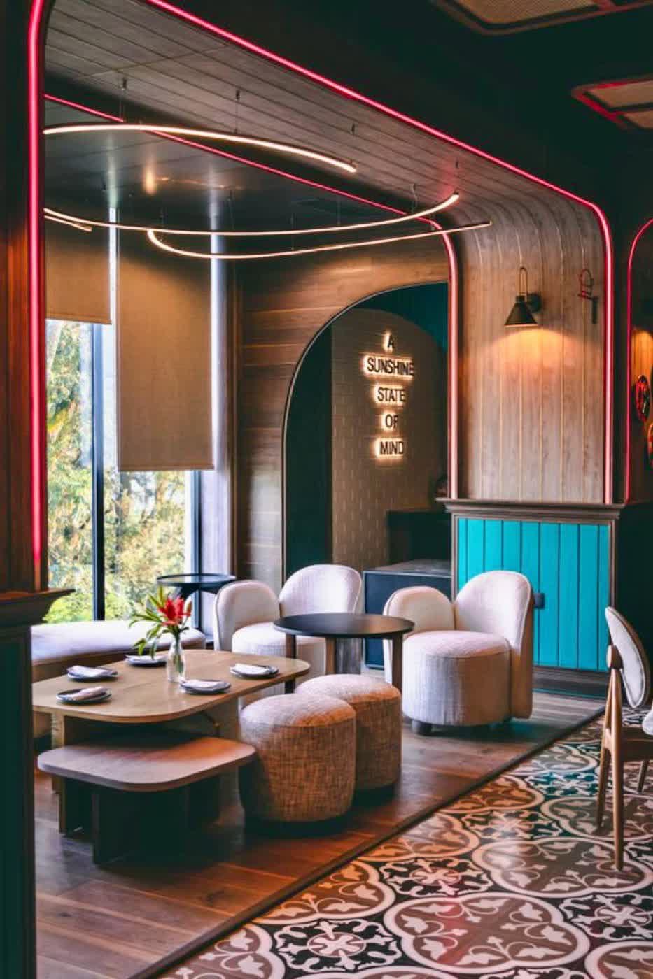 Farzi Café interior detail