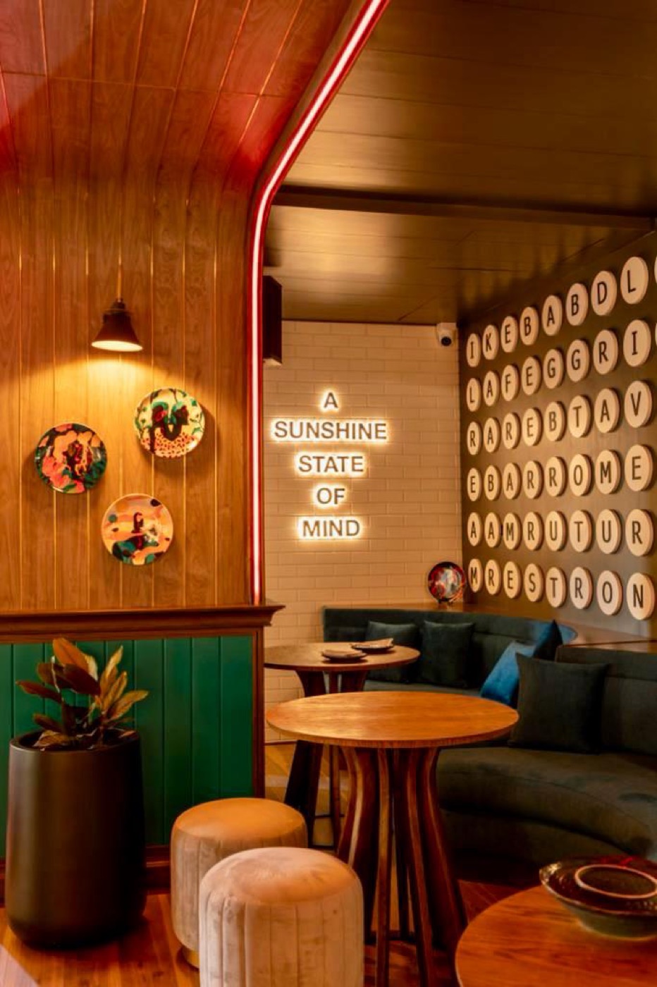 Farzi Café rooftop detail